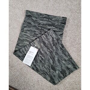 Lululemon Vinyasa Scarf Incognito Camo Grey Black Wrap Snap Athleisure NWT $50